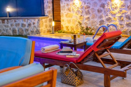 Villa Pelin Nature | Kalkan'da 4 Kişilik, Doğa Manzaralı ve Tatil Villası (1063)