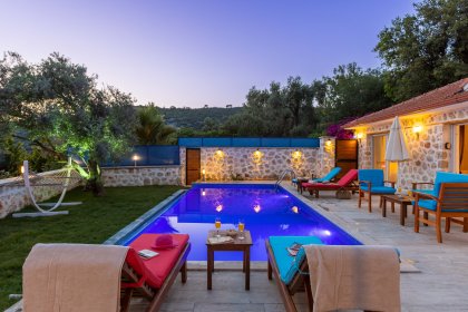 Villa Pelin Nature | Kalkan'da 4 Kişilik, Doğa Manzaralı ve Tatil Villası (1063)