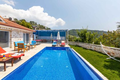 Villa Pelin Nature | Kalkan'da 4 Kişilik, Doğa Manzaralı ve Tatil Villası (1063)