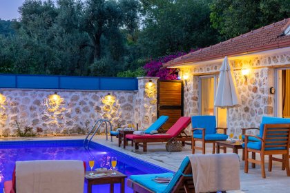 Villa Pelin Nature | Kalkan'da 4 Kişilik, Doğa Manzaralı ve Tatil Villası (1063)